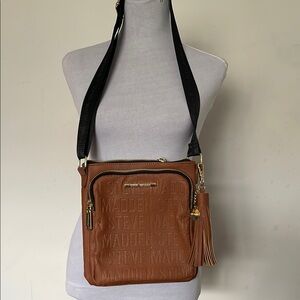Steve Madden Tan Embossed Crossbody Bag